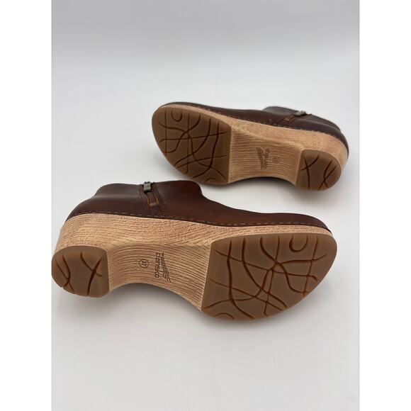 Dansko WomenLizanne bootie brown tan oiled pull-up leather Size 6.5-7 US 37 EU - Picture 7 of 9